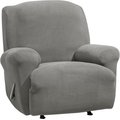 Sure Fit Stretch Morgan One Piece Slipcover & Recliner Dog & Cat Cover, Gray