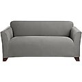 Sure Fit Stretch Morgan One Piece Slipcover & Loveseat Dog & Cat Cover, Gray