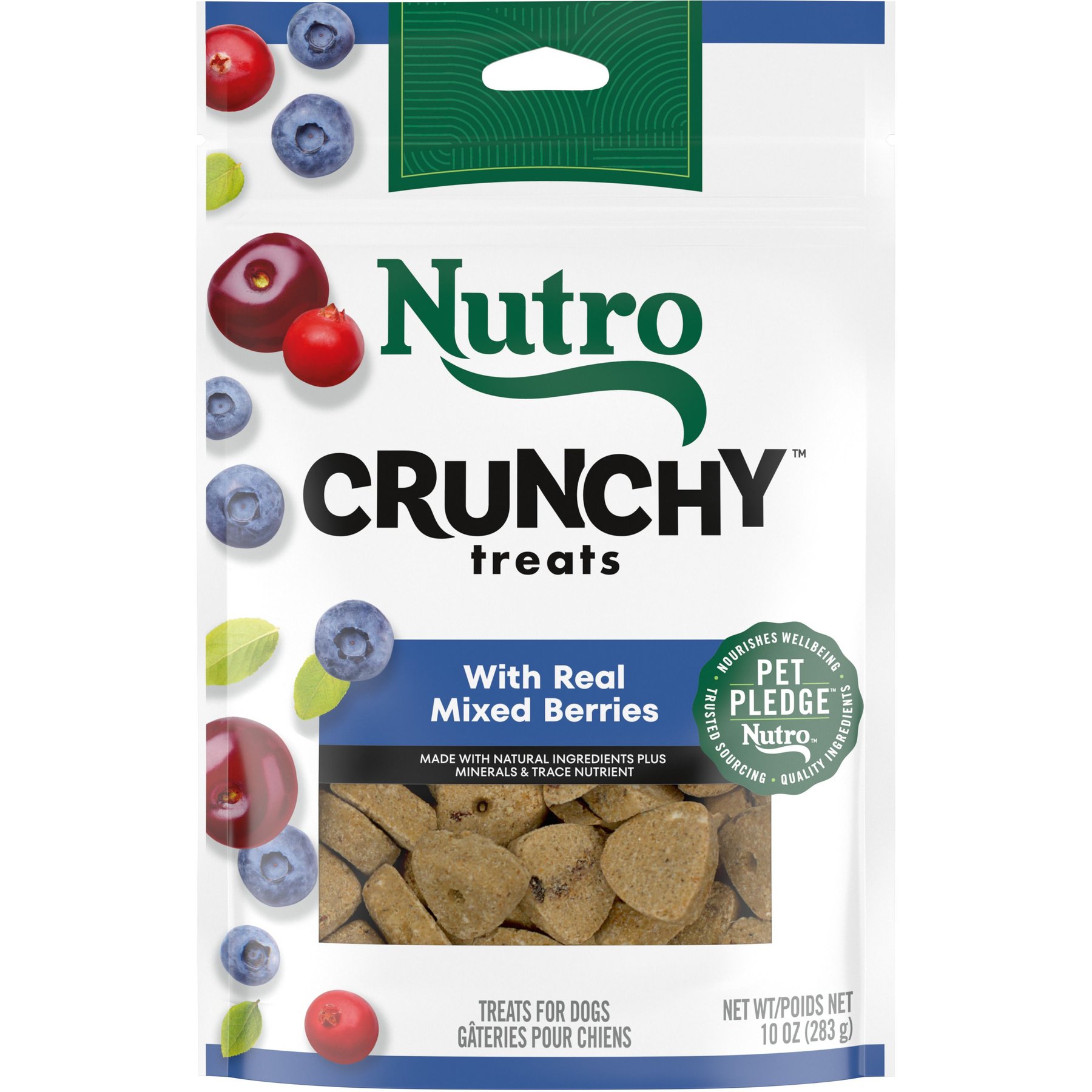 NUTRO Crunchy with Real Mixed Berries Dog Treats 10 oz bag