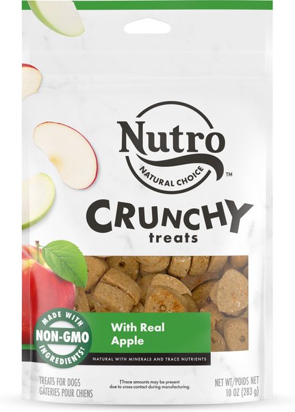 Nutro Crunchy with Real Apple Dog Treats, 10-oz bag slide 1 of 9