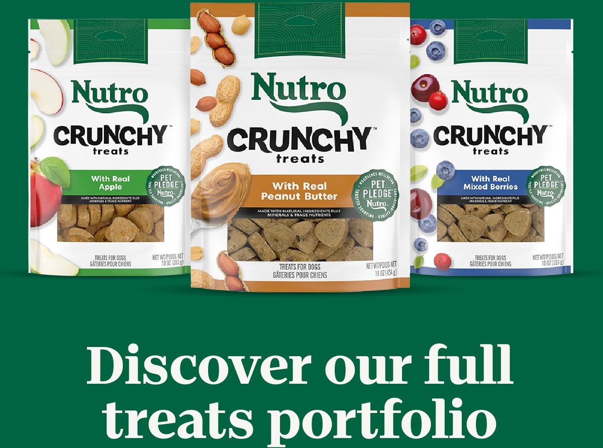 Nutro crunchy best sale treats apple