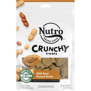 Nutro Crunchy with Real Peanut Butter Dog Treats, 10-oz bag