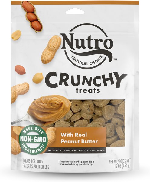 Nutro Crunchy with Real Peanut Butter Dog Treats, 16-oz bag slide 1 of 9
