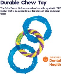 Petstages Orka Dental Links Tough Dog Chew Toy slide 2 of 9