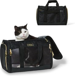 Kenneth Cole Reaction Collapsible Cat & Dog Travel Carrier, Black, 16-lbs