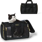 Kenneth Cole Reaction Collapsible Cat & Dog Travel Backpack Carrier, Black, 18-lbs