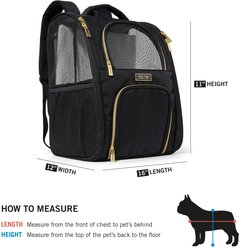 Kenneth Cole Reaction Collapsible Cat & Dog Travel Backpack Carrier, Black, 18-lbs slide 2 of 8