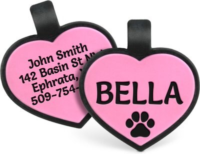 GoTags Personalized Silicone Heart Dog & Cat ID Tag, Large, slide 1 of 1