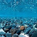 Seaview Aquascape Reversible Background Aquarium Accessory, River Rock/Sea of Green, 18X36-in