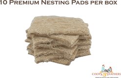 Coops & Feathers 13-in x 13-in Premium Nesting Pads Poultry Bedding, Medium, 10 count slide 2 of 9