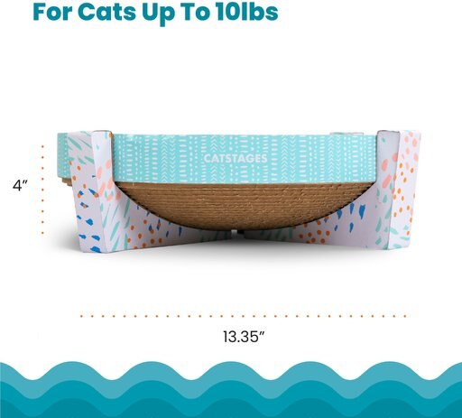 Catstages Easy Life Scratch, Snuggle & Rest Cat Scratcher Toy with Catnip
