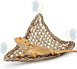 SunGrow Triangular Silicone Climbing & Basking Lizard & Bearded Dragon Reptile Hammock