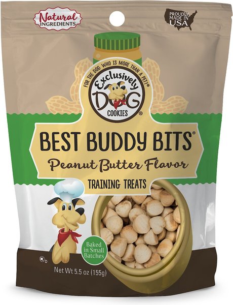 Exclusively Dog Best Buddy Bits Peanut Butter Flavor Dog Treats, 5.5-oz bag slide 1 of 5