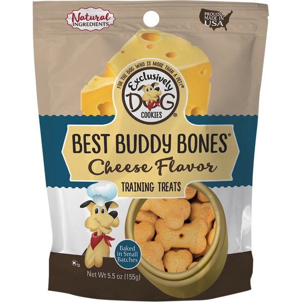 EXCLUSIVELY DOG Best Buddy Bones Cheese Flavor Dog Treats, 5.5-oz bag ...