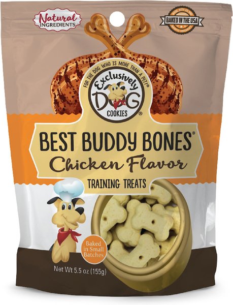 Exclusively Dog Best Buddy Bones Chicken Flavor Dog Treats, 5.5-oz bag slide 1 of 7