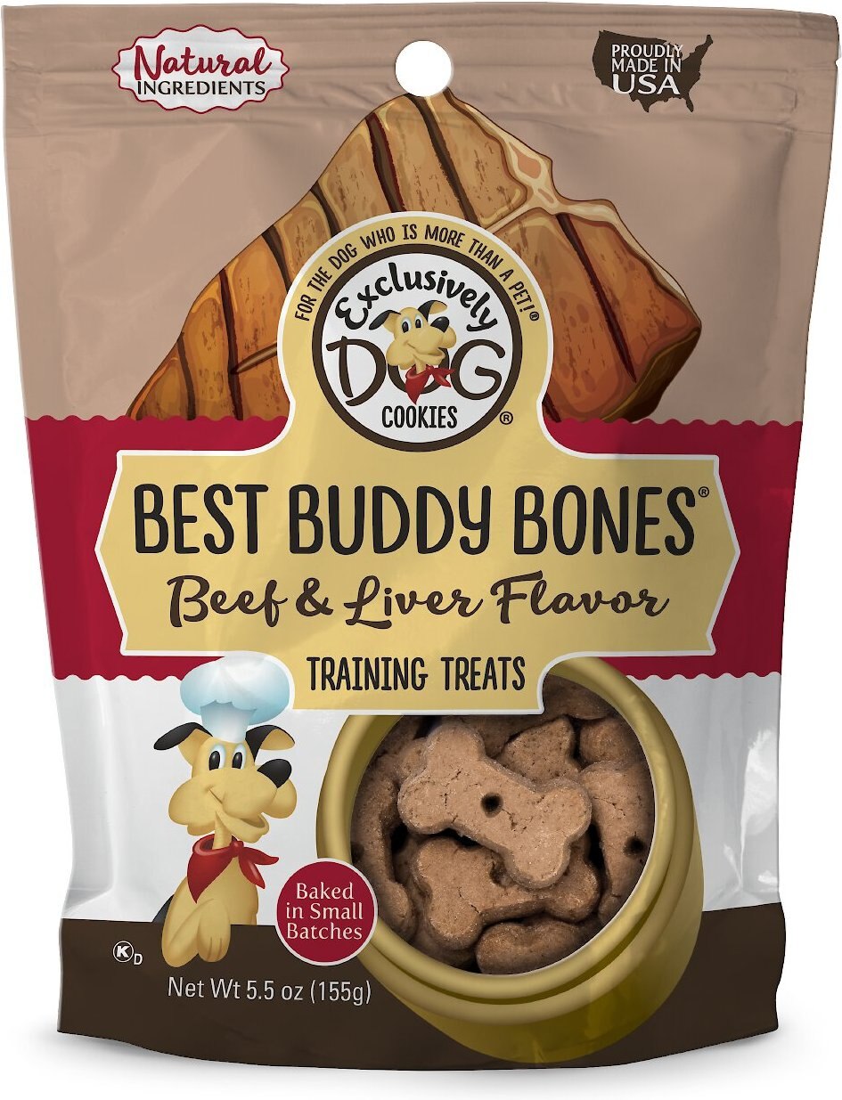 Exclusively Dog Best Buddy Bones Beef & Liver Flavor Dog Treats