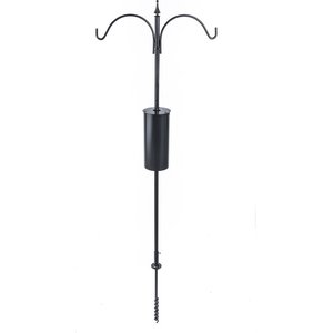 Birds Choice Erva Pole Set with Squirrel Baffle Bird House, Medium