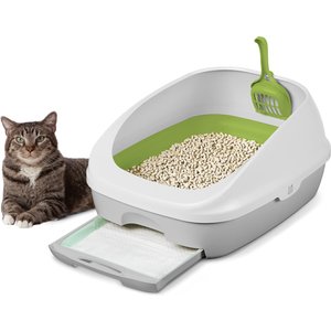 Purina Tidy Cats Litter Box System, BREEZE System Starter Kit Litter Box, Litter Pellets & Pads