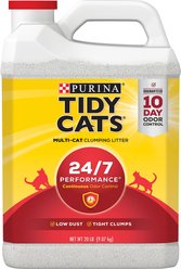 Tidy Cats 24/7 Performance Odor Control Scented Clumping Cat Litter, 20-lb jug