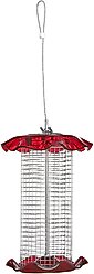 Birds Choice Forever Sunflower with Stainless Steel Screen Bird Feeder, Red, Small