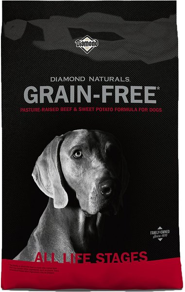 Diamond Naturals Grain-Free Beef & Sweet Potato Formula Dry Dog Food, 14-lb bag slide 1 of 5