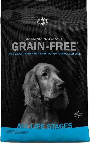 Diamond Naturals Grain-Free Whitefish & Sweet Potato Formula Dry Dog Food, 5-lb bag slide 1 of 5