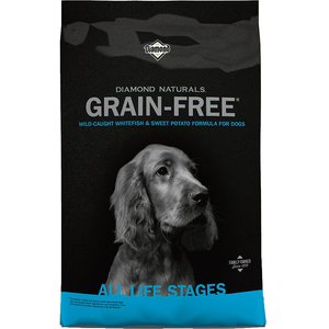 Diamond Naturals Grain-Free Whitefish & Sweet Potato Formula Dry Dog Food, 14-lb bag