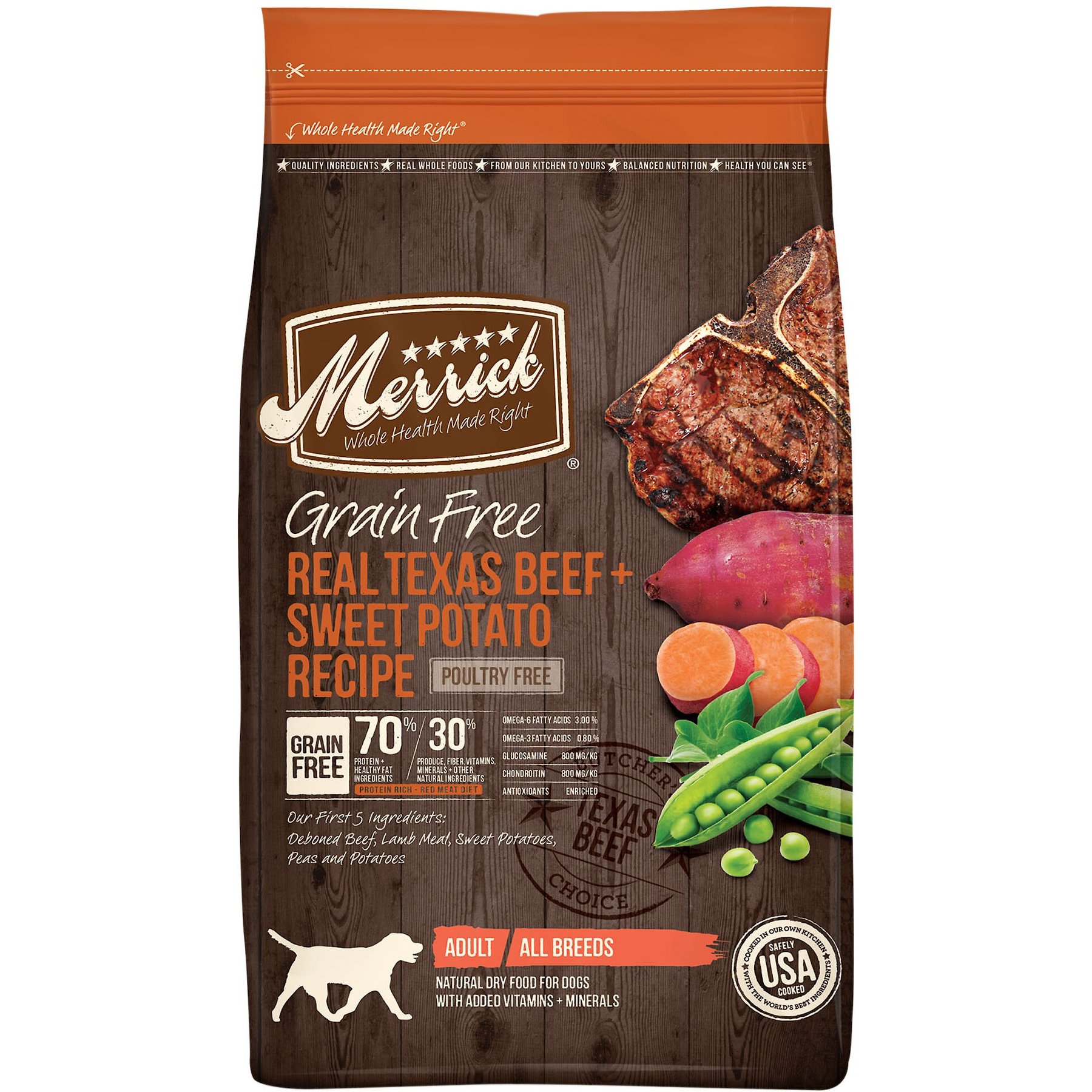 Merrick beef dog food hotsell