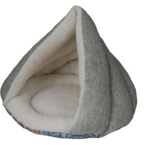 Kitty Kasa Hut Cat Bed, Grey, Medium