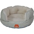 Kitty Kasa Bolster Cat Bed, Light Teal, Medium 