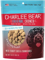 Charlee Bear Turkey Liver & Cranberries Flavor Dog Treats, 16-oz bag