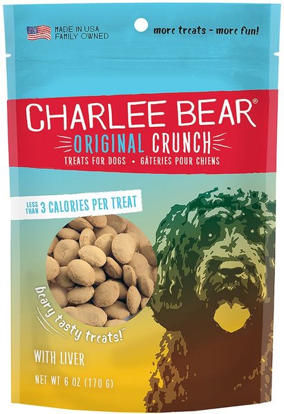 Charlee Bear Liver Flavor Dog Treats, 6-oz bag slide 1 of 5