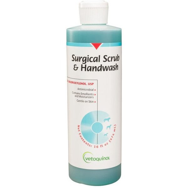 VETOQUINOL Surgical Scrub Handwash Dog & Cat Stain Remover, 16oz