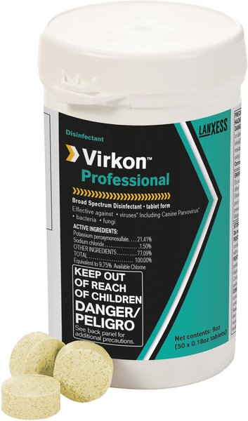 Vetoquinol Virkon Pro Disinfectant Tablets Dog & Cat Stain Remover, 50 count slide 1 of 3
