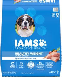 Iams Proactive Health Healthy Weight Management Large Breed Low Fat Formula with Real Chicken Adult Dry Dog Food, 29.1-lb bag