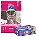 Blue Buffalo Wilderness Salmon Dry Food + Pate Variety Pack Duck, Chicken & Salmon Cat Canned Food