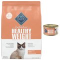 Blue Buffalo True Solutions Fit & Healthy Weight Control Formula Dry Food +  Weight Control Formula Wet Cat Food