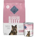 Blue Buffalo True Solutions Blissful Belly Digestive Care Formula Dry Dog Food, 24-lb bag + Blissful Belly Digestive Care Formula Wet Dog Food, 12.5-oz, case of 12
