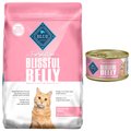 Blue Buffalo True Solutions Blissful Belly Digestive Care Formula Dry Food + Digestive Care Formula Wet Cat Food