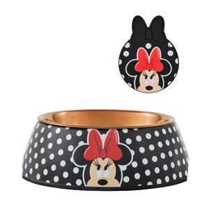 Disney Minnie Mouse Peek-A-Boo Dog & Cat Can Cover + Minnie Mouse Peek-A-Boo Dog & Cat Bowl, 1.75 cups