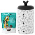 Disney Table Scraps Hot Diggity Dog Recipe Jerky Dog Treats + Disney Mickey Lines Treat Jar, 3.75 Cups