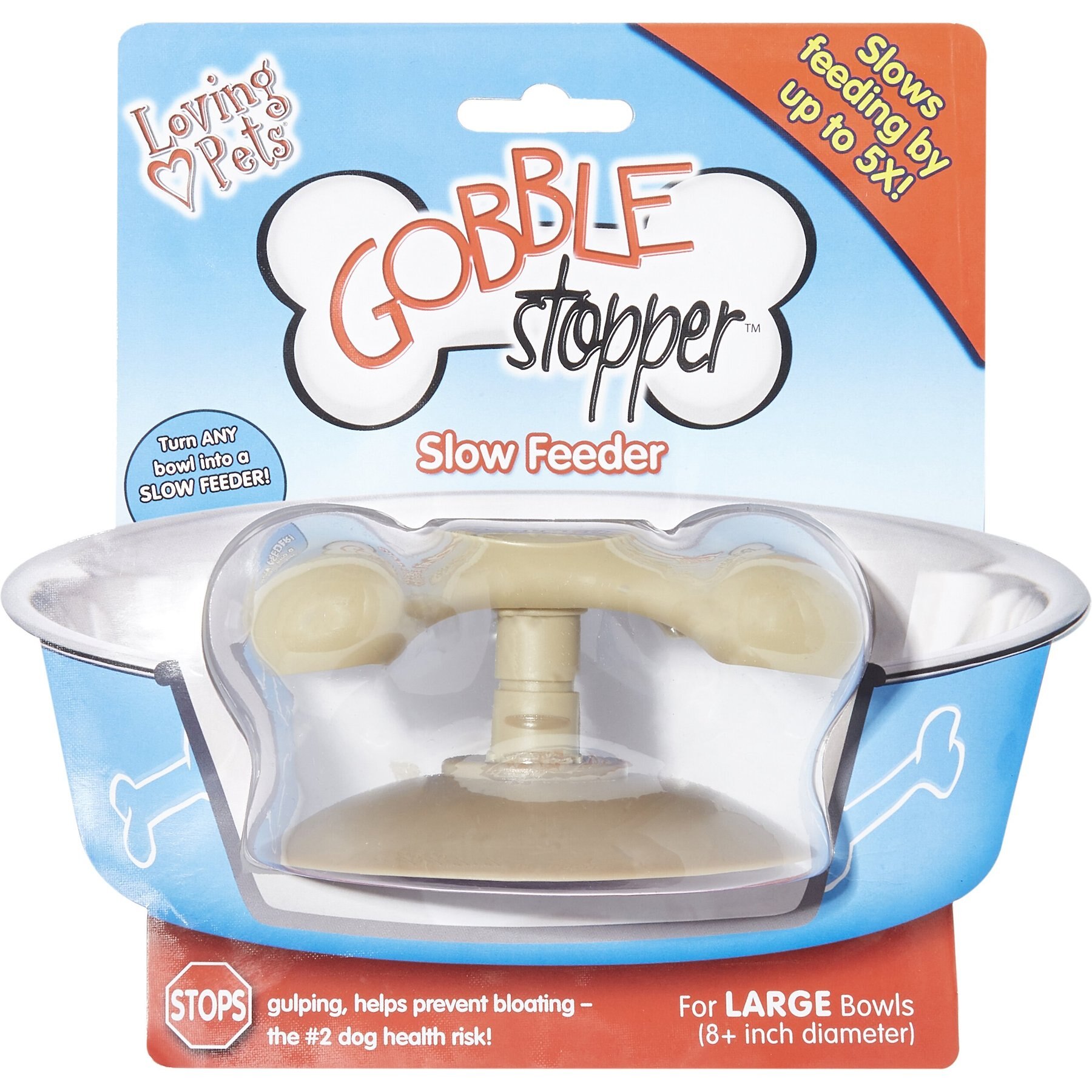 LOVING PETS Gobble Stopper Slow Feeder 6 8 in Chewy