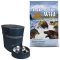 PetSafe Smart Feed Automatic Dog & Cat Feeder + Taste of the Wild Pacific Stream Smoke-Flavored Salmon Dry Dog Food