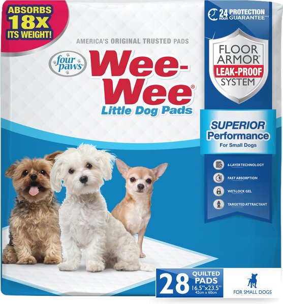 Wee-Wee Little Dog Pee Pads 16.5 x 23.5-in, 28 count, Unscented slide 1 of 11