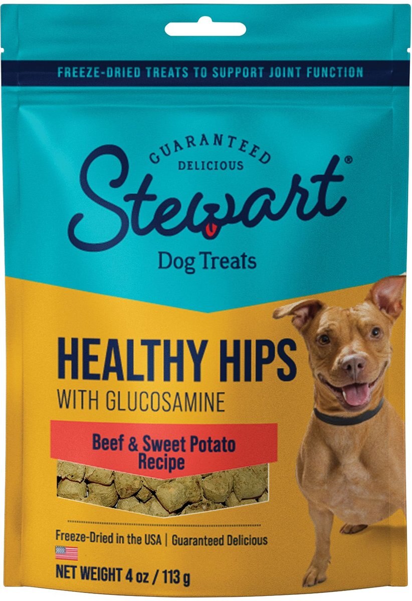 Stewart Healthy Hips Beef & Sweet Potato Recipe Grain-Free Freeze-Dried Dog Treats