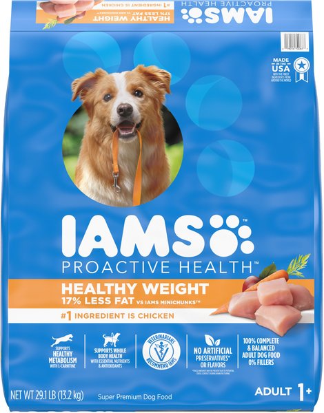 Iams Proactive Health Healthy Weight Management Low Fat Formula with Real Chicken Adult Dry Dog Food, 29.1-lb bag slide 1 of 10