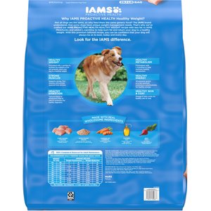 Iams Proactive Health Healthy Adult Weight Control with Real Chicken Dry Dog Food, 29.1-lb bag