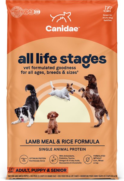 CANIDAE All Life Stages Lamb Meal & Rice Formula Dry Dog Food, 30-lb bag slide 1 of 10