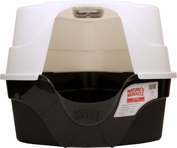 NATURE S MIRACLE Hooded Corner Multi Cat Litter Box with Charcoal Filter X Large Chewy