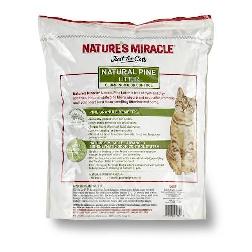 nature's miracle natural pine litter